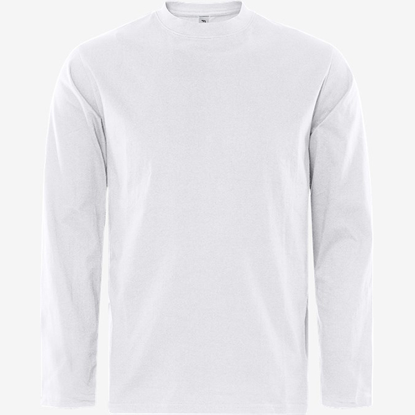 天阶防护定制工装长袖T恤棉氨透气弹性物流作业服白色主图展示