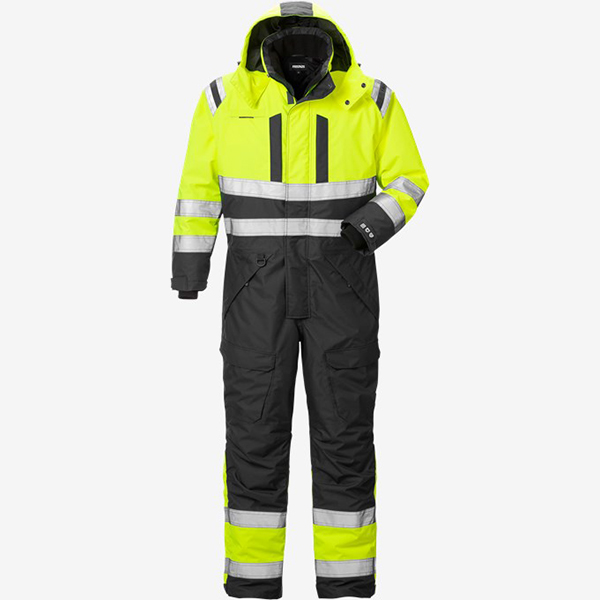 定制连体工装 反光工程作业服 道路施工防水防风外套
