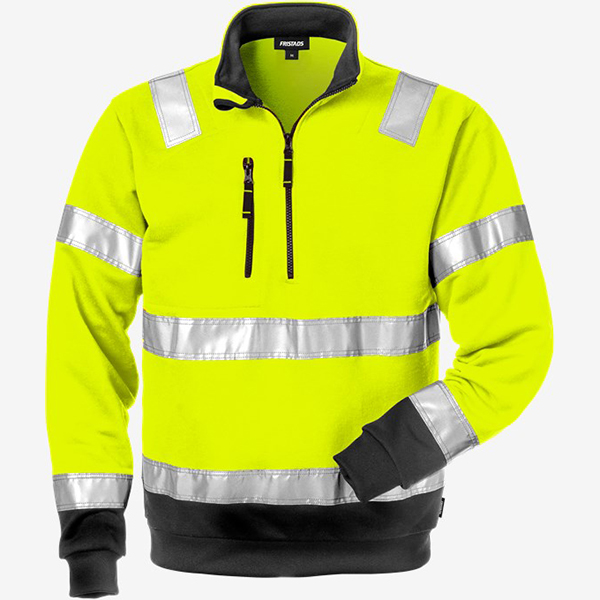 反光涤棉工装卫衣定制 道路施工工程作业服 耐磨透气巡检外套