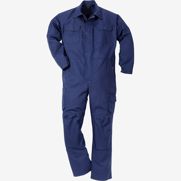 天阶防护深蓝色工装连体服多工具口袋耐磨抗撕裂工作服主图展示