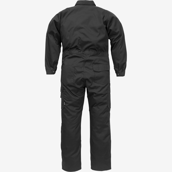 天阶防护工装连体服胸前双立体袋+腿部四工具袋细节特写