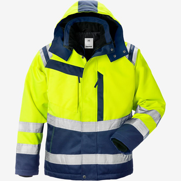 反光涤棉工装外套定制 户外施工巡检作业服 防风耐磨连帽工作装